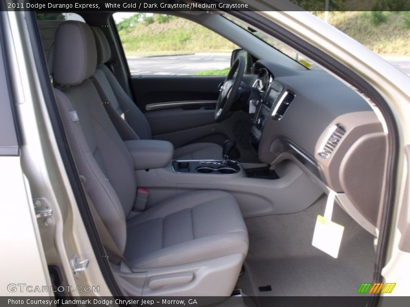 White Gold / Dark Graystone/Medium Graystone 2011 Dodge Durango Express