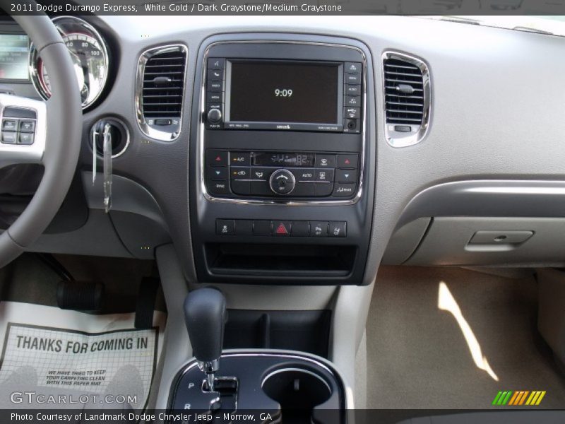 White Gold / Dark Graystone/Medium Graystone 2011 Dodge Durango Express