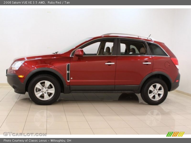 Ruby Red / Tan 2008 Saturn VUE XE 3.5 AWD