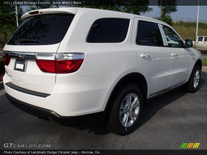 Stone White / Black 2011 Dodge Durango Express