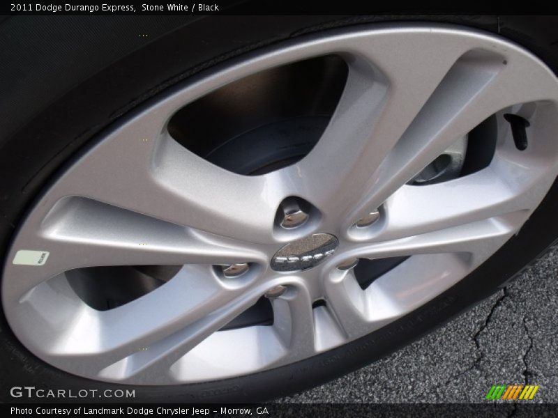 Stone White / Black 2011 Dodge Durango Express