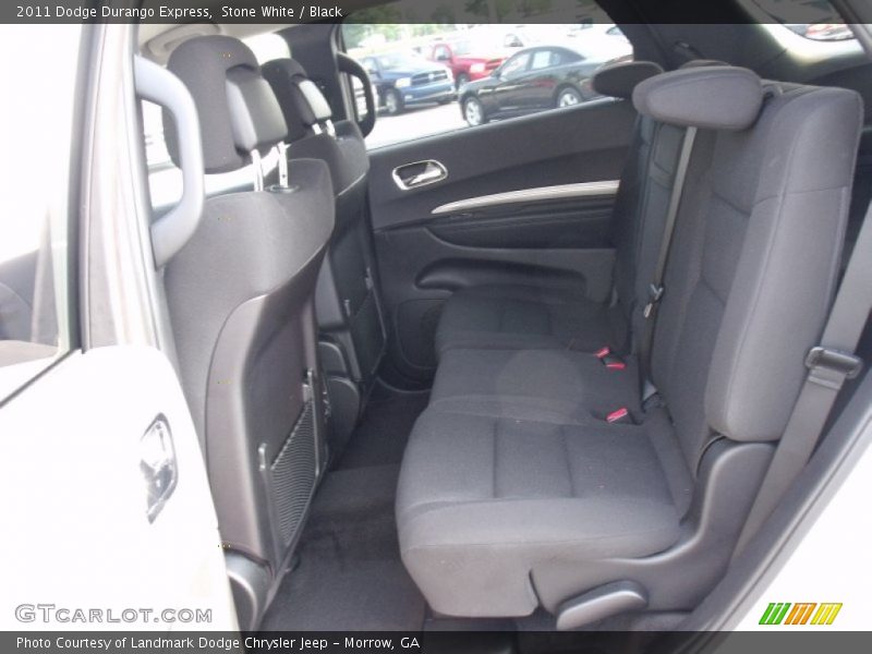 Stone White / Black 2011 Dodge Durango Express