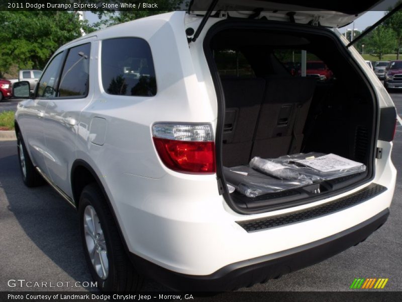 Stone White / Black 2011 Dodge Durango Express
