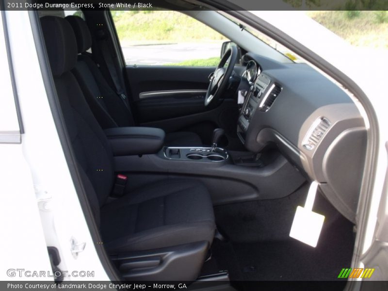 Stone White / Black 2011 Dodge Durango Express