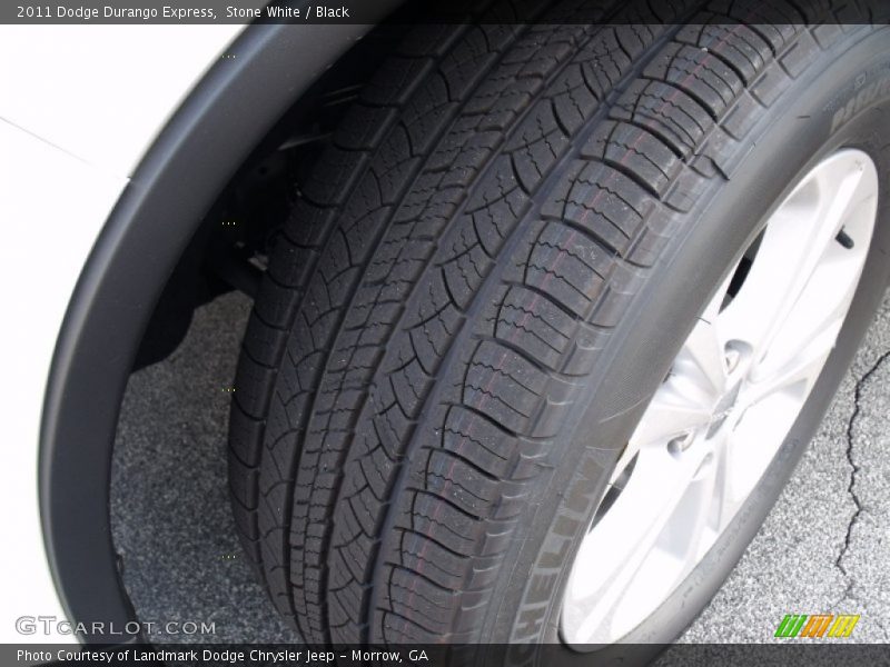 Stone White / Black 2011 Dodge Durango Express