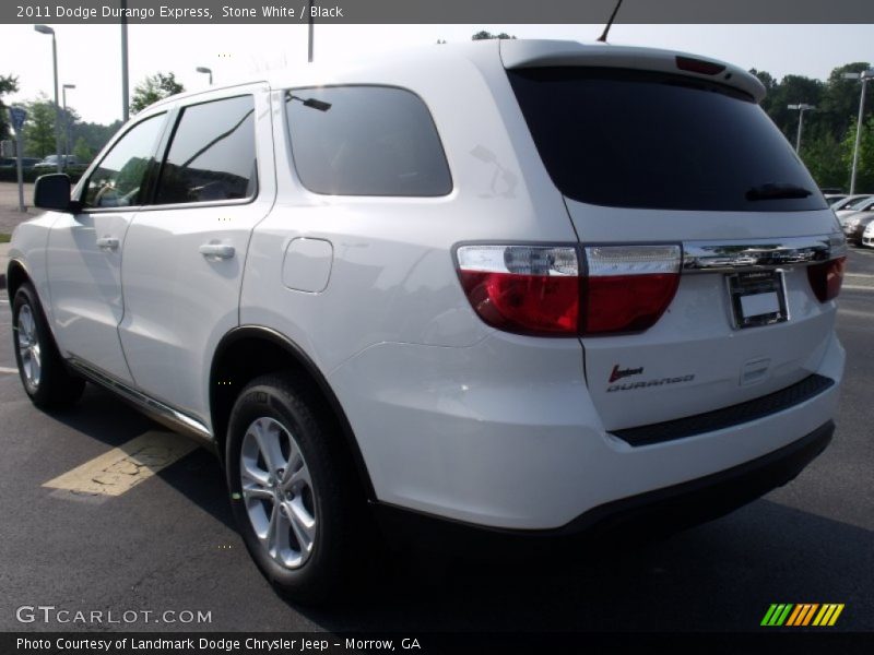 Stone White / Black 2011 Dodge Durango Express