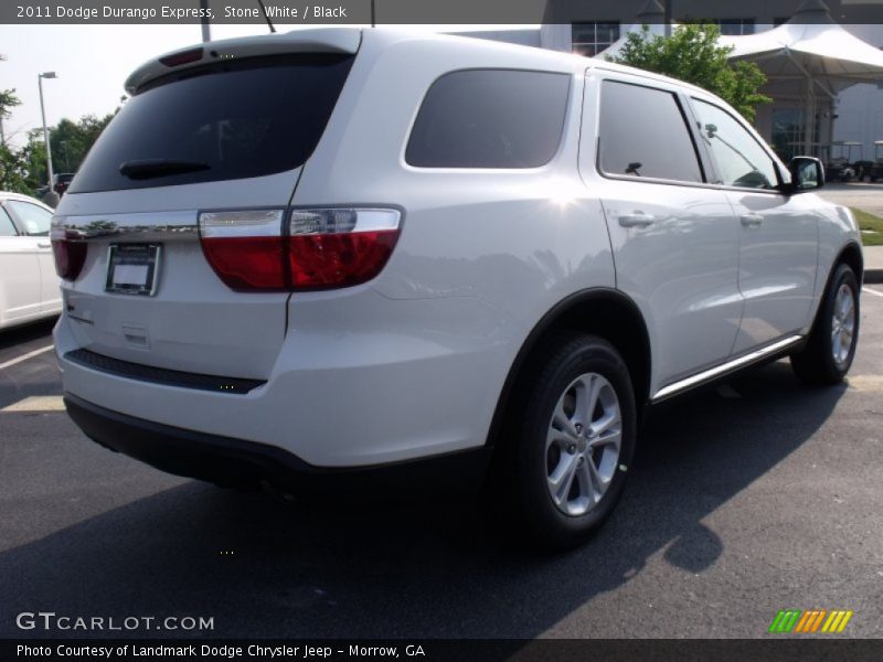 Stone White / Black 2011 Dodge Durango Express