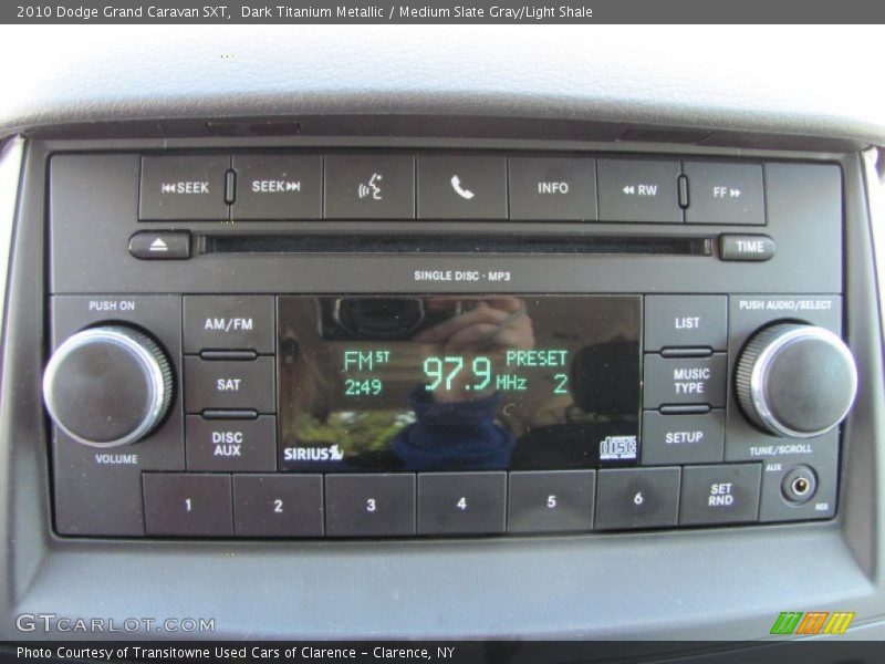 Dark Titanium Metallic / Medium Slate Gray/Light Shale 2010 Dodge Grand Caravan SXT