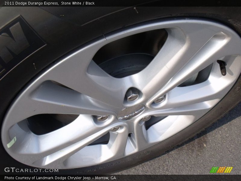 Stone White / Black 2011 Dodge Durango Express