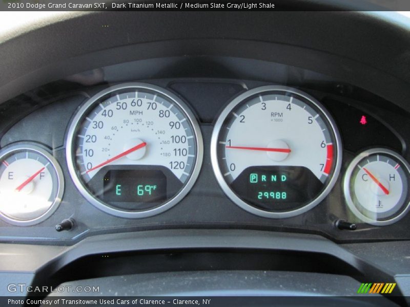 Dark Titanium Metallic / Medium Slate Gray/Light Shale 2010 Dodge Grand Caravan SXT