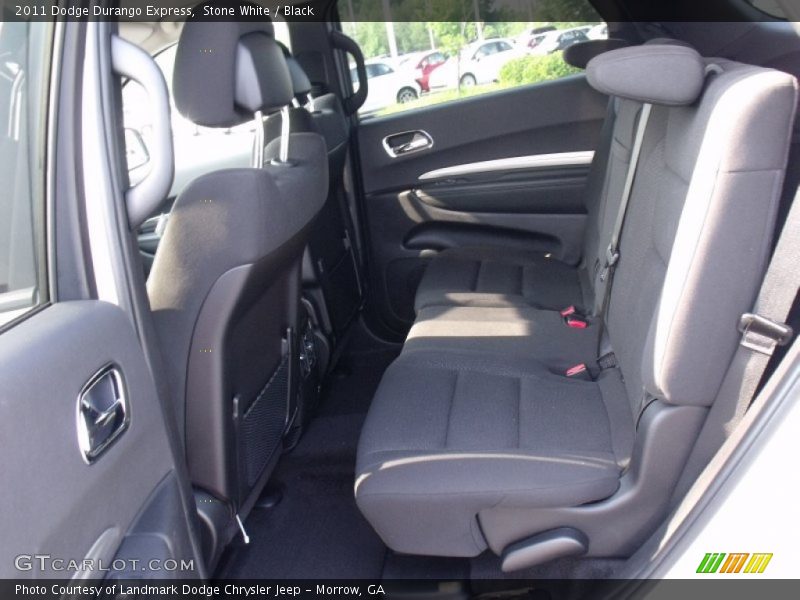 Stone White / Black 2011 Dodge Durango Express