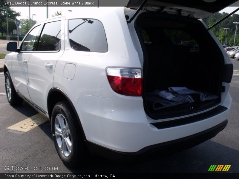 Stone White / Black 2011 Dodge Durango Express