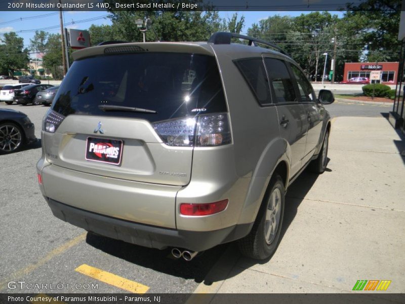 Desert Sand Metallic / Beige 2007 Mitsubishi Outlander LS 4WD