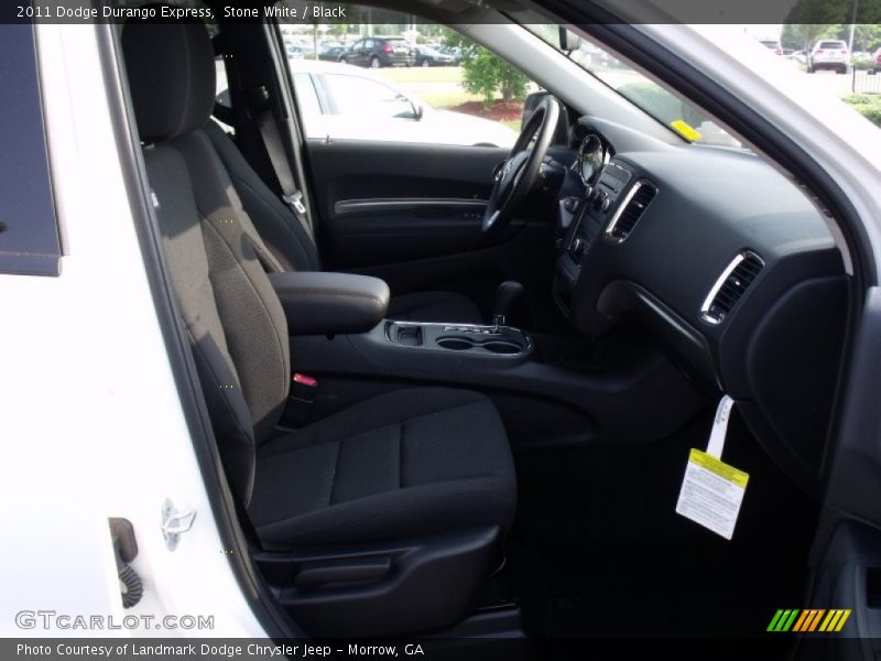 Stone White / Black 2011 Dodge Durango Express