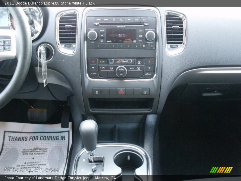 Stone White / Black 2011 Dodge Durango Express