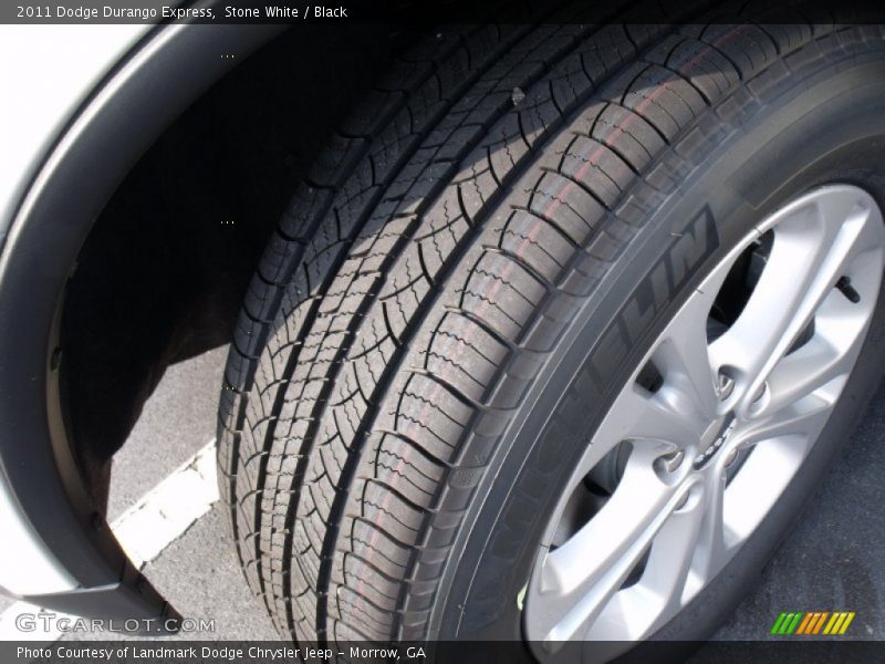 Stone White / Black 2011 Dodge Durango Express