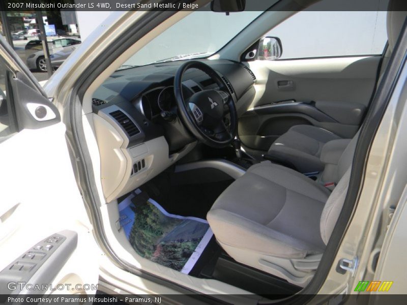 Desert Sand Metallic / Beige 2007 Mitsubishi Outlander LS 4WD