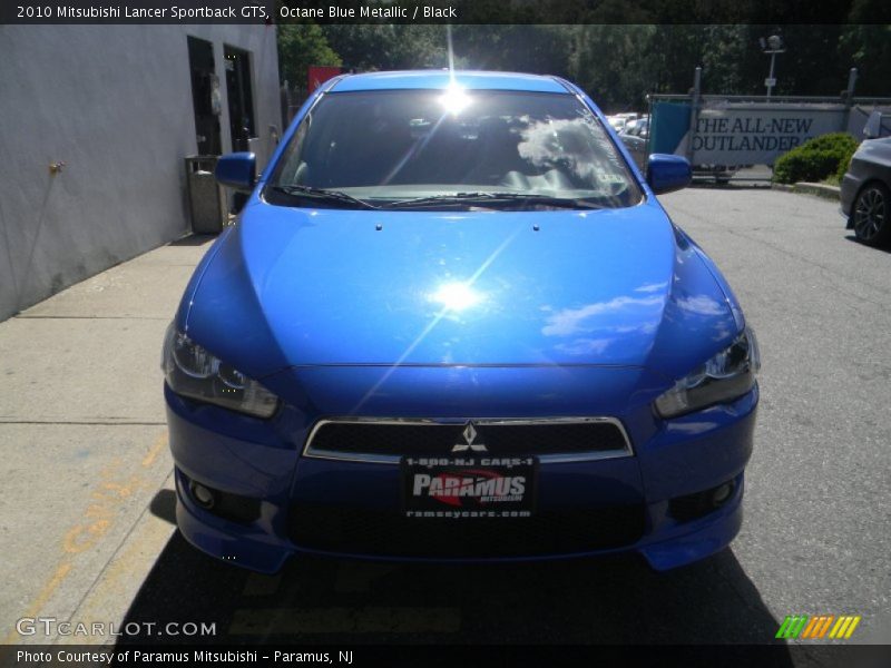 Octane Blue Metallic / Black 2010 Mitsubishi Lancer Sportback GTS