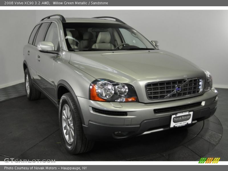 Willow Green Metallic / Sandstone 2008 Volvo XC90 3.2 AWD