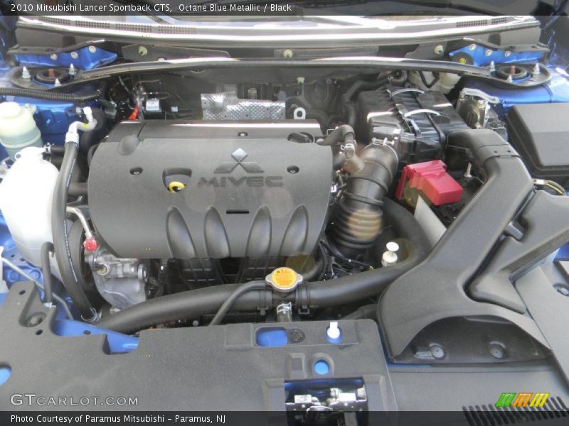 Octane Blue Metallic / Black 2010 Mitsubishi Lancer Sportback GTS