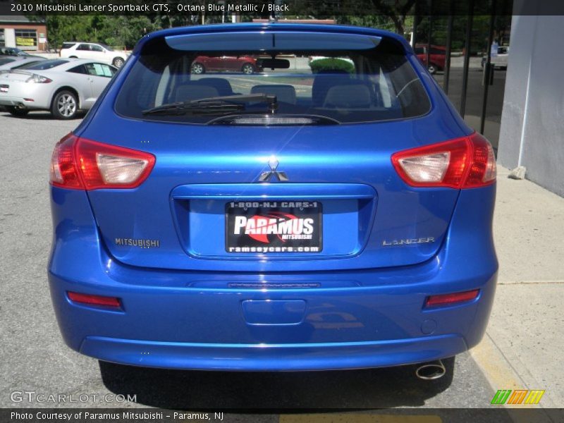 Octane Blue Metallic / Black 2010 Mitsubishi Lancer Sportback GTS