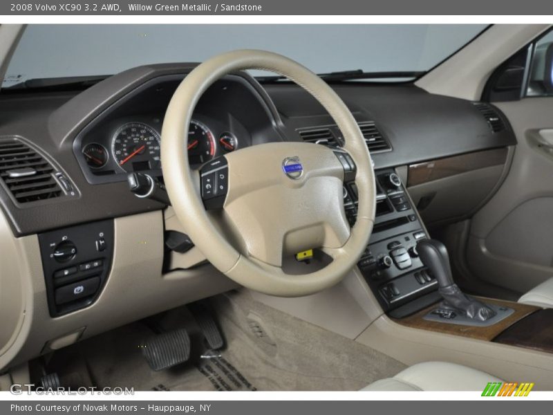 Willow Green Metallic / Sandstone 2008 Volvo XC90 3.2 AWD