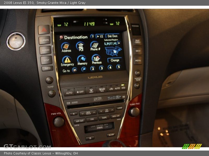 Smoky Granite Mica / Light Gray 2008 Lexus ES 350