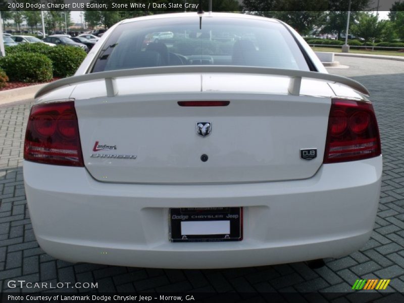 Stone White / Dark Slate Gray 2008 Dodge Charger DUB Edition