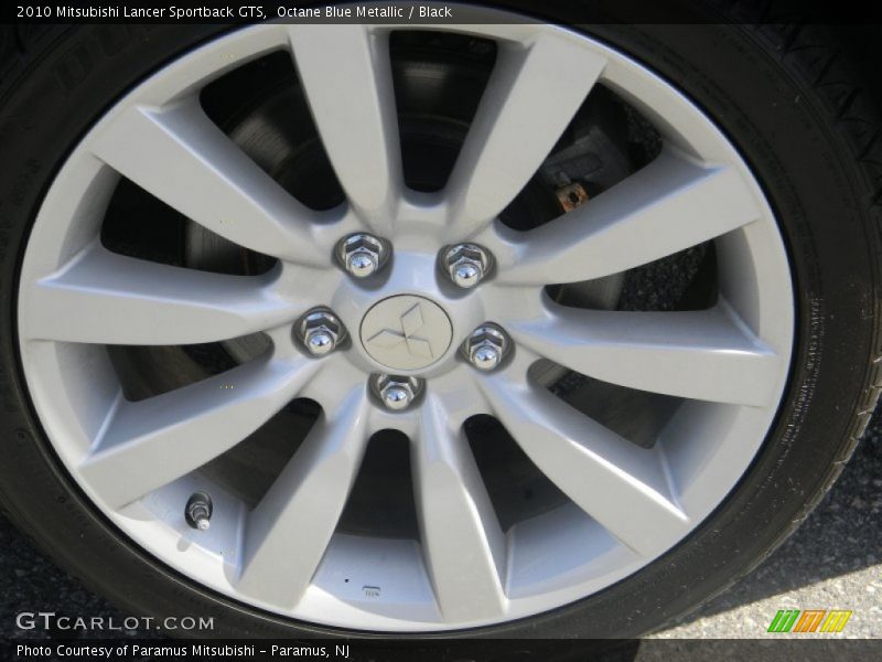 Octane Blue Metallic / Black 2010 Mitsubishi Lancer Sportback GTS