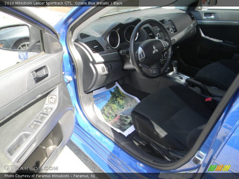 Octane Blue Metallic / Black 2010 Mitsubishi Lancer Sportback GTS