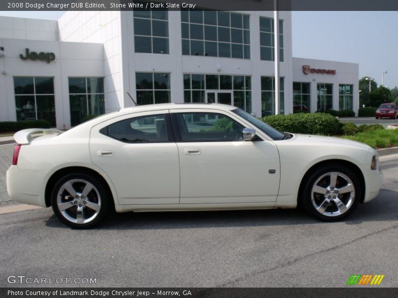 Stone White / Dark Slate Gray 2008 Dodge Charger DUB Edition