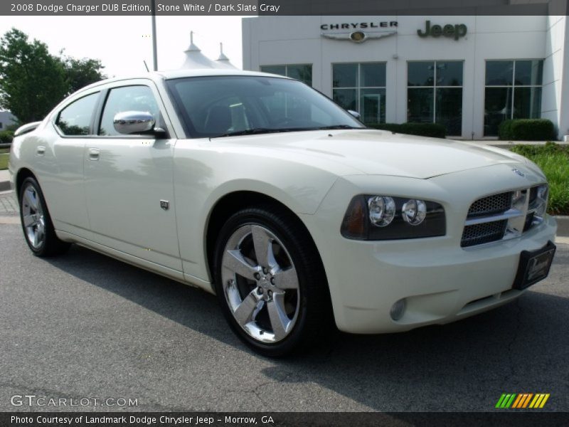 Stone White / Dark Slate Gray 2008 Dodge Charger DUB Edition