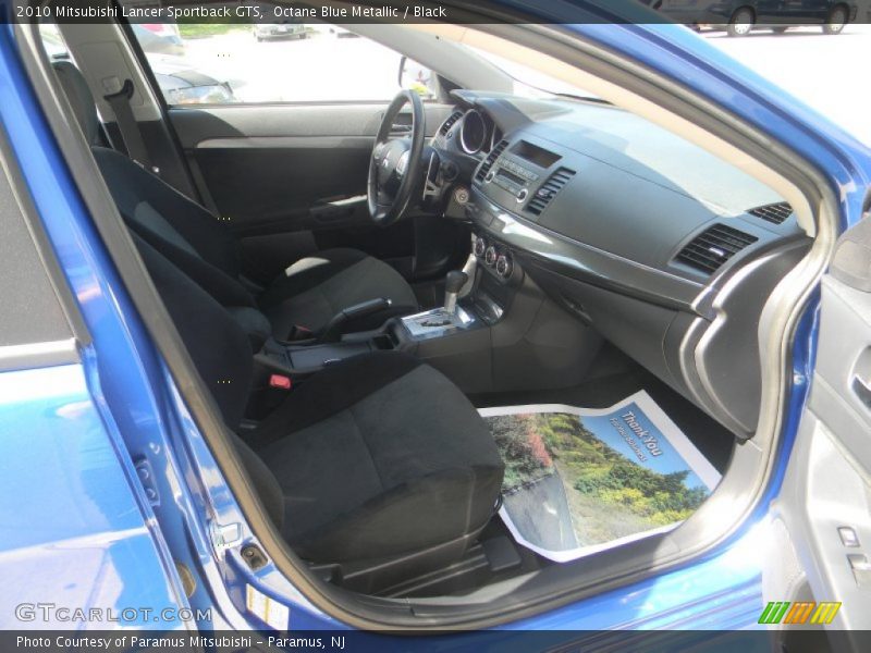 Octane Blue Metallic / Black 2010 Mitsubishi Lancer Sportback GTS