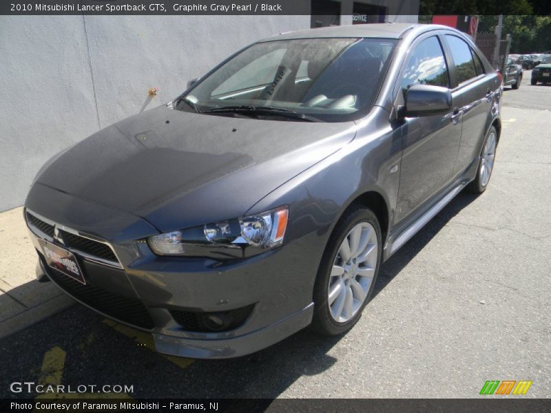 Graphite Gray Pearl / Black 2010 Mitsubishi Lancer Sportback GTS