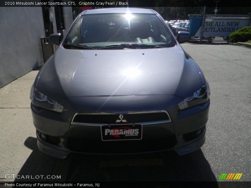 Graphite Gray Pearl / Black 2010 Mitsubishi Lancer Sportback GTS
