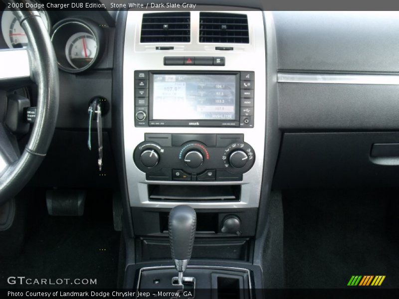Stone White / Dark Slate Gray 2008 Dodge Charger DUB Edition