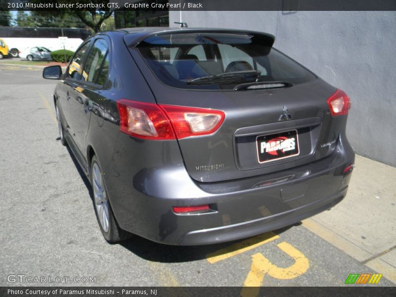 Graphite Gray Pearl / Black 2010 Mitsubishi Lancer Sportback GTS