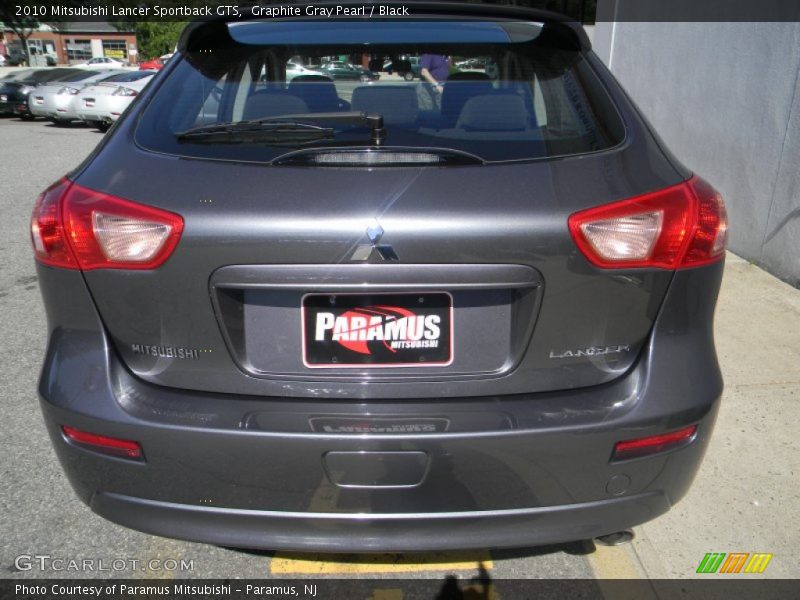 Graphite Gray Pearl / Black 2010 Mitsubishi Lancer Sportback GTS