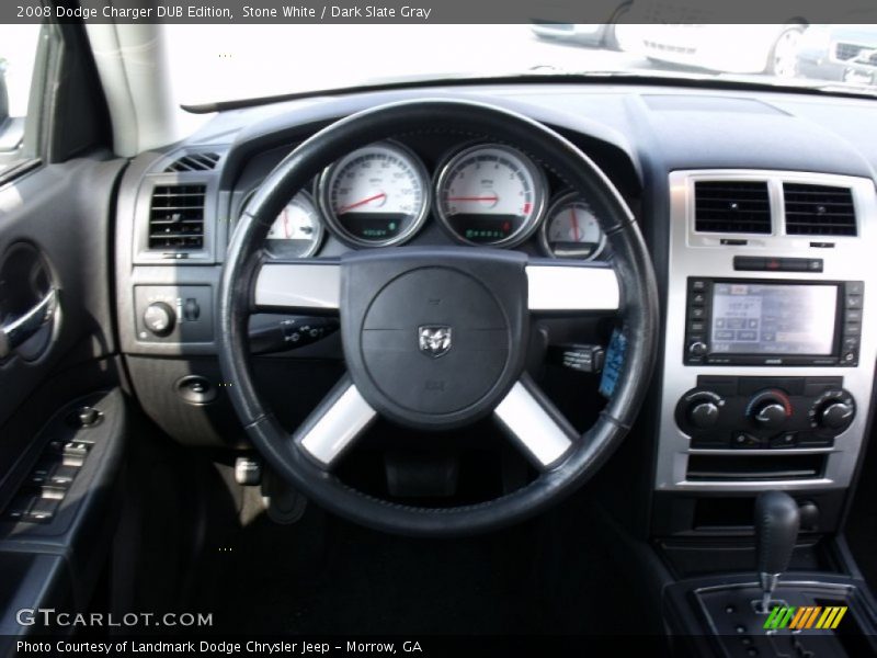 Stone White / Dark Slate Gray 2008 Dodge Charger DUB Edition