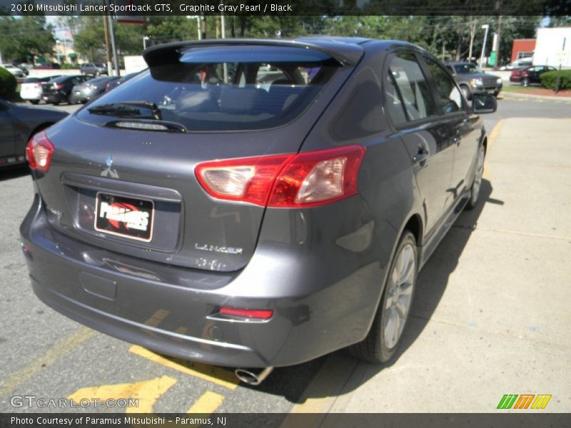 Graphite Gray Pearl / Black 2010 Mitsubishi Lancer Sportback GTS