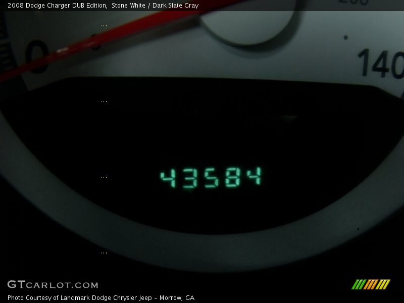 Stone White / Dark Slate Gray 2008 Dodge Charger DUB Edition