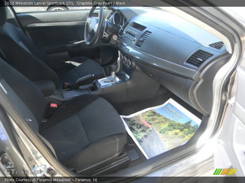 Graphite Gray Pearl / Black 2010 Mitsubishi Lancer Sportback GTS