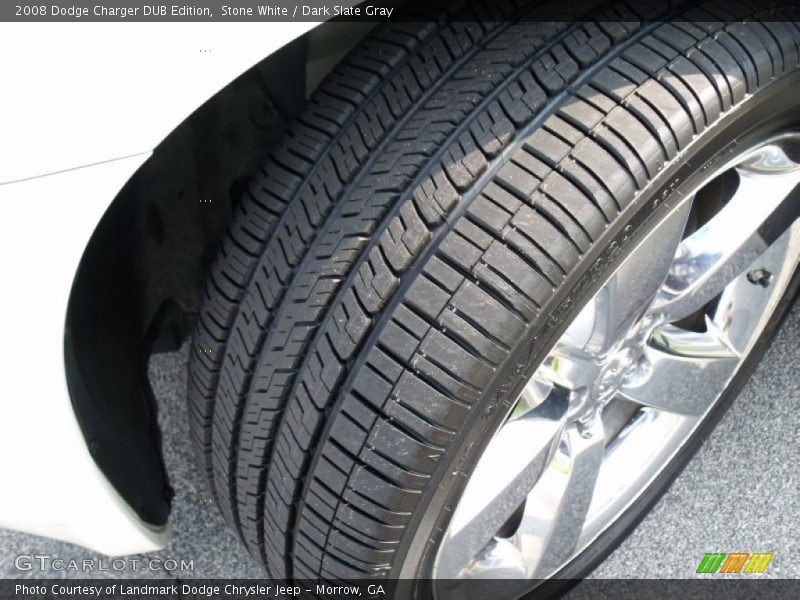 Stone White / Dark Slate Gray 2008 Dodge Charger DUB Edition