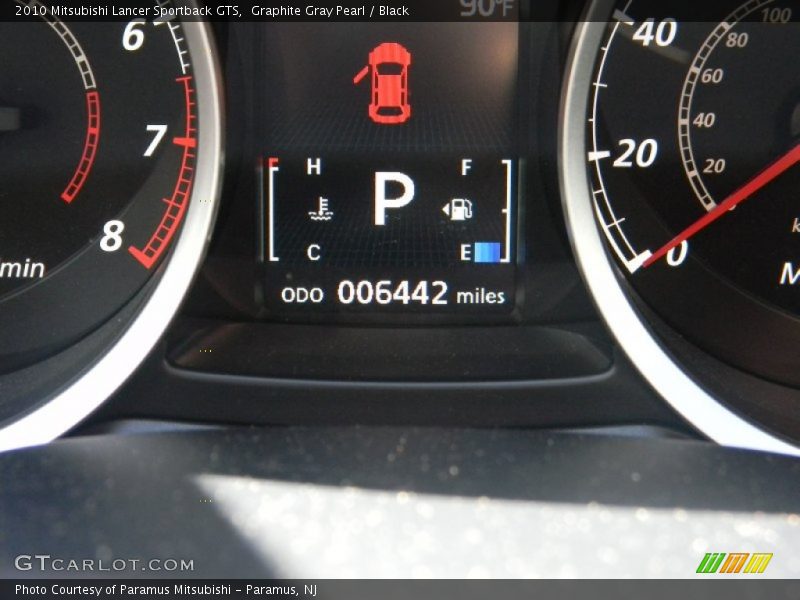Graphite Gray Pearl / Black 2010 Mitsubishi Lancer Sportback GTS