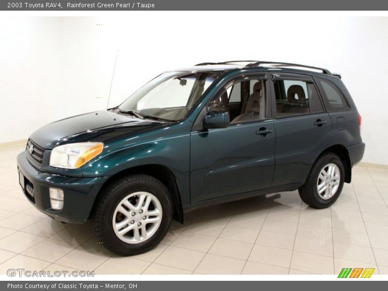 Rainforest Green Pearl / Taupe 2003 Toyota RAV4