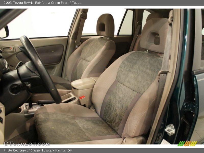 Rainforest Green Pearl / Taupe 2003 Toyota RAV4