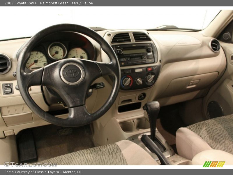 Rainforest Green Pearl / Taupe 2003 Toyota RAV4