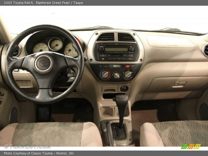 Rainforest Green Pearl / Taupe 2003 Toyota RAV4