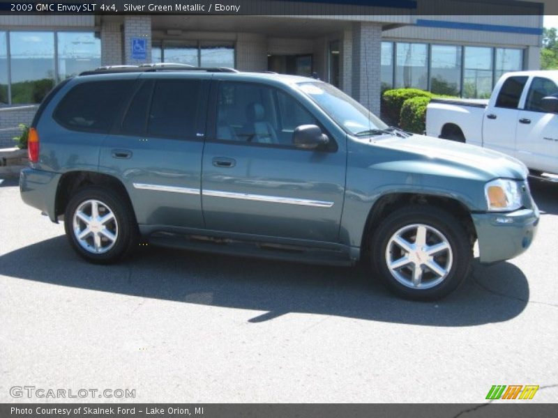 Silver Green Metallic / Ebony 2009 GMC Envoy SLT 4x4