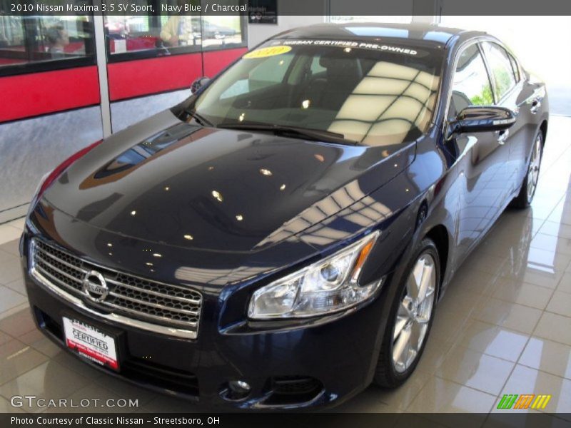 Navy Blue / Charcoal 2010 Nissan Maxima 3.5 SV Sport